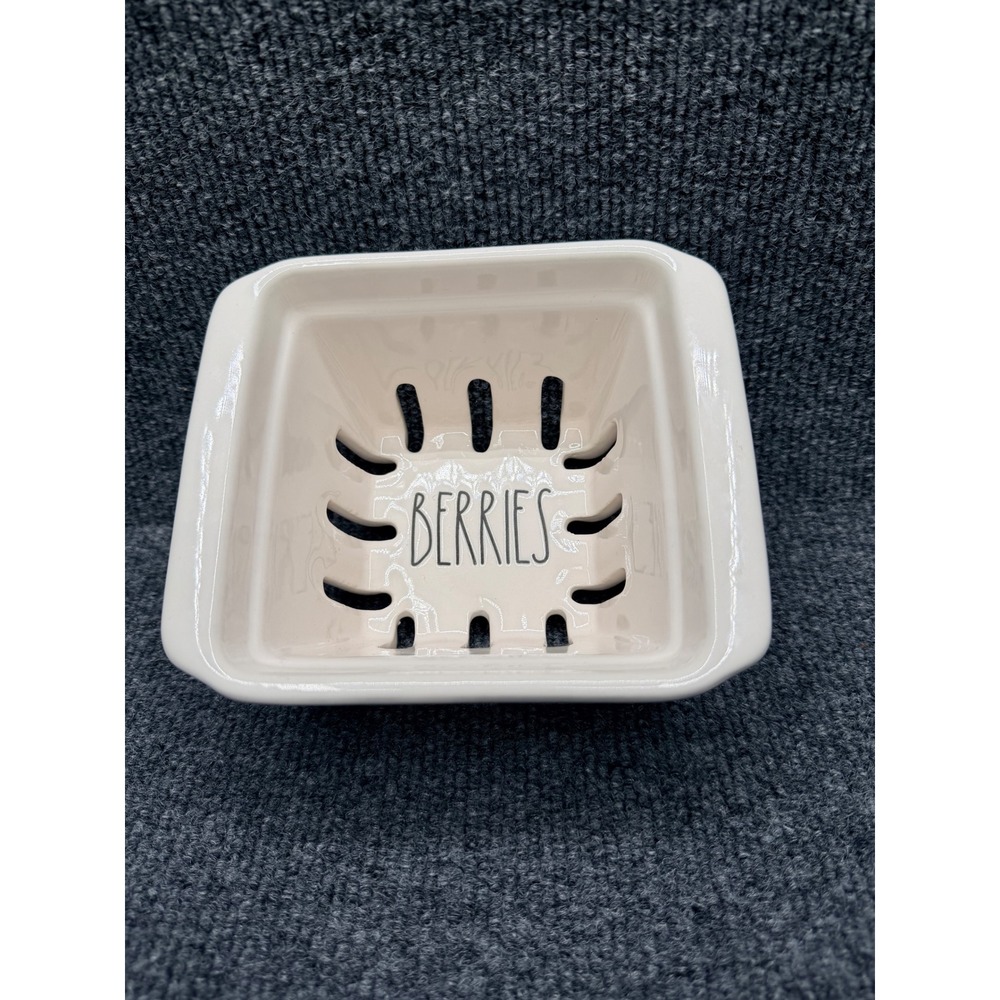 Rae Dunn "BERRIES" Ceramic Basket Bowl Artisan Collection by Magenta